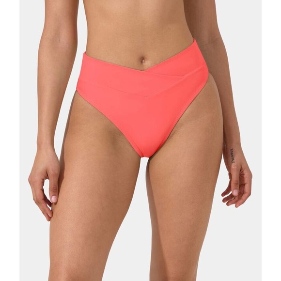 NWT‎ Halara Womens Crossover Bikini Bottom Swimsuit Size Large Dreamy Pink - Picture 1 of 8